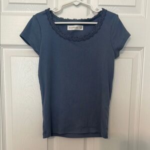 Abercrombie Kids Blue tee with lace detail